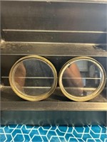 Vintage Nautical Small Glass Portholes