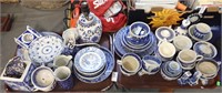 2 TRAYS BLUE WILLOW CHINA