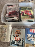 Box of Toy Farmer & Life Magazines
