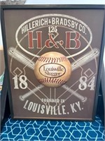 Hillerich & Bradsby Louisville Slugger Metal Sign