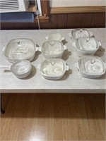 8 pieces of Corning Ware
