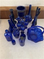 Blue bottles & Vases