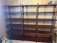 Wooden Bookshelf - 6’ Tall, 7 1/2’ Long, 14” Deep