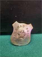 Railroad Police Badge Gulf Mobile Ohio