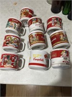 Set of 10 Campbell’s Soup Mugs