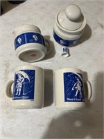 Set of Morton Salt - 2 Cups, Sugar & Cream