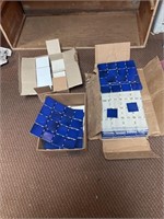 3 Boxes of Tiles - 2 Blue & 1 White
