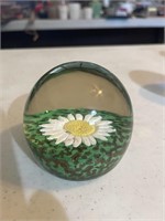 Vintage Murano KB Art Glass Daisy