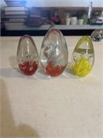 Assorted Glass Paperweights