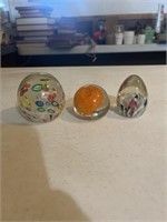 Assorted Glass paperweights