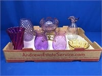 COLORED GLASS - 7 PIECES