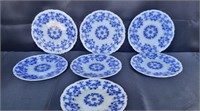 Alfred Meakin Flow Blue Bread Plates Resale $70