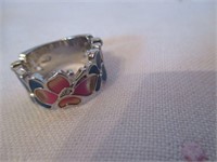 LOT 174 925 SIZE 8 RING MULTI COLORED