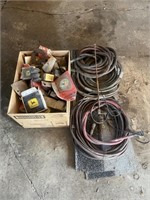 Misc thermostats, air hoses, battery cable, JD
