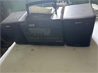 Sony stereo with remote and instructions