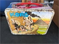 Vintage KORG 70,000 B.C. Metal Lunchbox