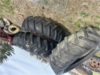 Three tractor tires