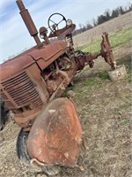 An old tractor for parts only