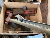 Hammers/wrench box lot