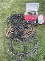 electric cords, belts, hydraulic hoses, igloo