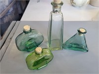 Grn Vases/Bottles Assorted Set of 4 Resale $25