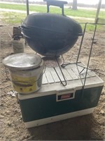 Coleman Cooler, grill, grill items