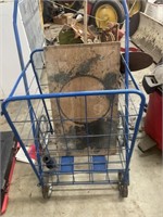 Wire frame pull cart, homemade Dolly