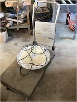 Rolling cart with light