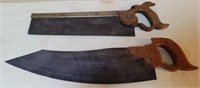 U - LOT OF 2 HAND SAWS (L75)