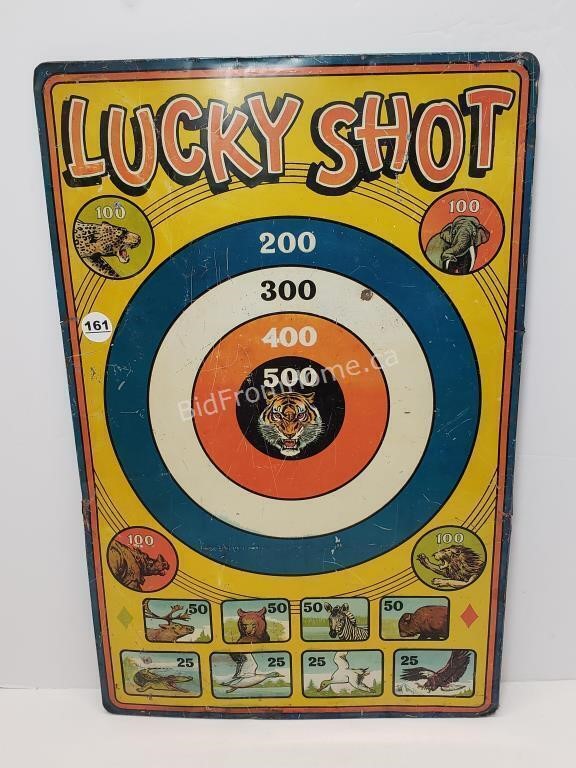 VINTAGE TIN TARGET BOARD