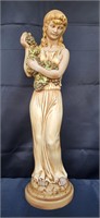 Vtg Holland Mold  Woman Statue 26"H Resale $150