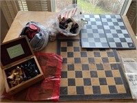 Checkers and chess games