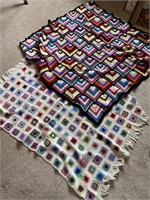 Vintage crocheted blankets