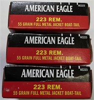 60 QTY FEDERAL AM EAGLE 223 REM 55GR AMMO