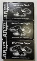 60 QTY FEDERAL AM EAGLE 223REM 55GR AMMO