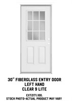 30" LH Fiberglass Entry Door