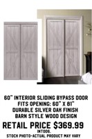 60" Interior Sliding Bypass Door