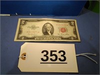 1953 Red Seal Two Dollar Bill