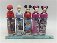 NEW Lot of 5- Disney & Marvel Character Bubbles