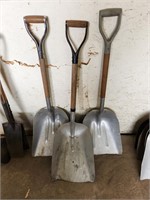 Three shovels