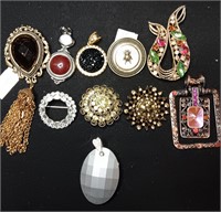 Misc Lot Of Pins And Pendants