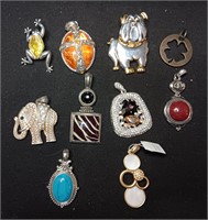 Mixed Lot Of Pendants And Pins