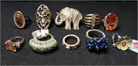 Lot Of Ten Ten Silver And Gold Tone Fashion Rings