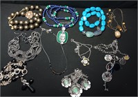 Lot of Ten Fashion Necklaces