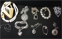 Lot Of Ten Fashion Necklaces