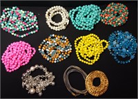 Lot Of Ten Fashion Necklaces