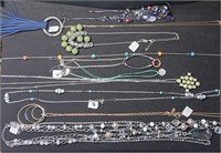 Lot Of Ten Misc Fashion Necklaces