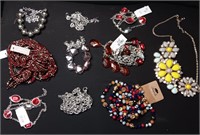 Lot Of Ten Misc Fashion Necklaces