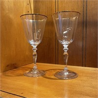 Pair of Crystal Water Glasses