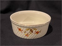 Hall Jewel T Autumn Leaf Round French Baker 6.5"